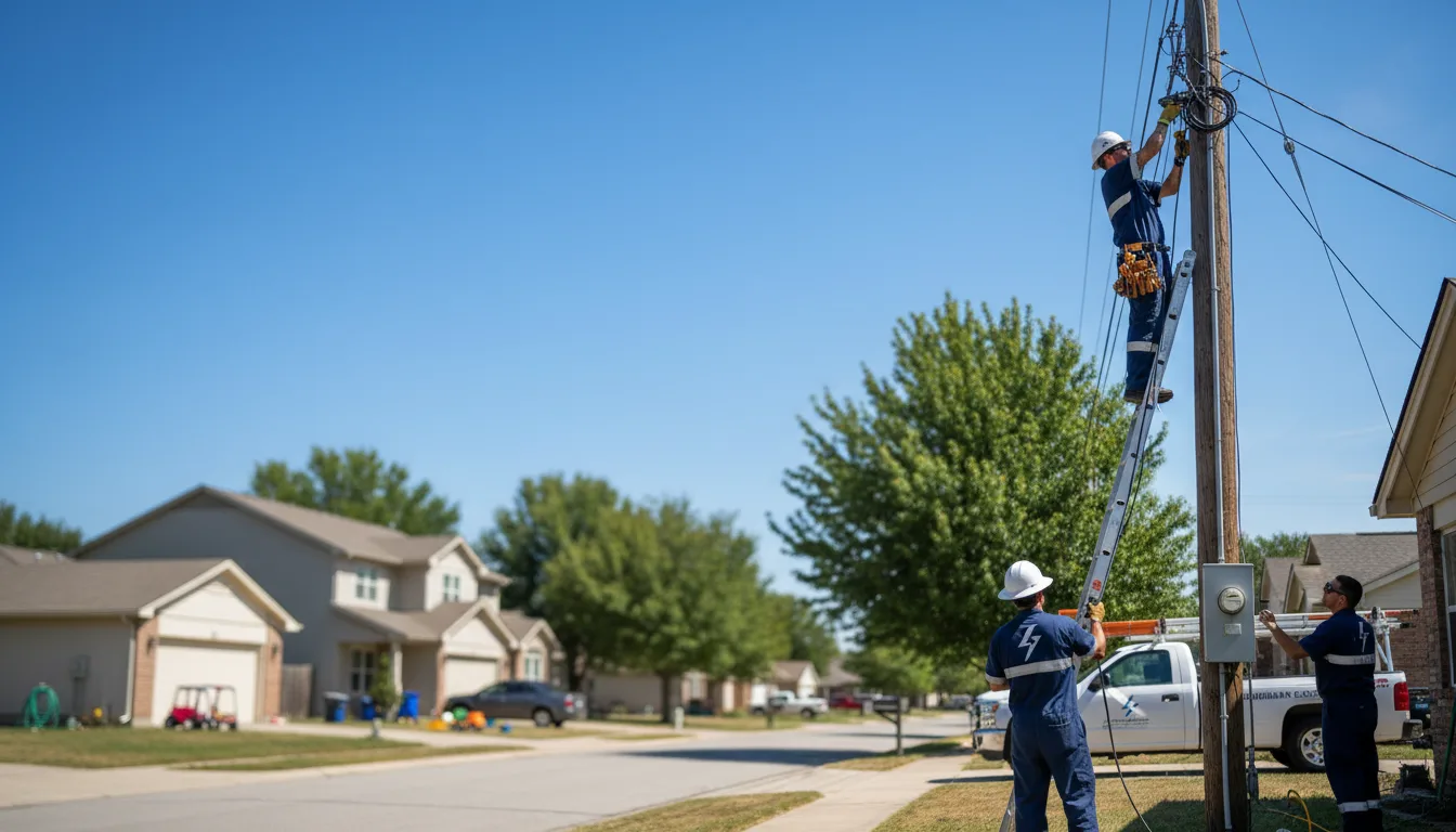 Residential electrician providing installation services in Wilson, AR